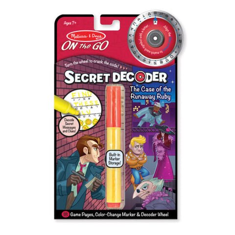 Melissa & Doug On the Go Secret Decoder Case of the Runaway Ruby