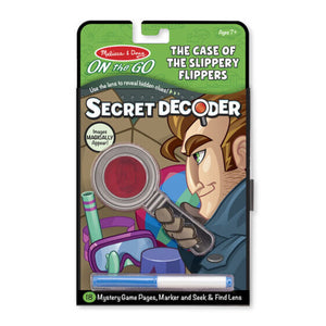 Melissa & Doug On the Go Secret Decoder - Case of the Slippery Flippers