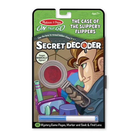 Melissa & Doug On the Go Secret Decoder - Case of the Slippery Flippers