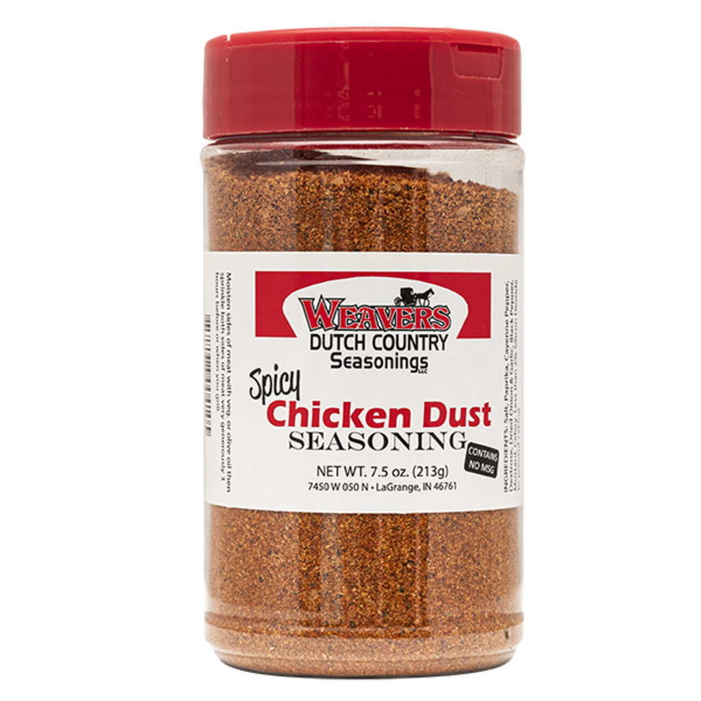 Weavers Dutch Country Spicy Chicken Dust Seasoning 7.5oz