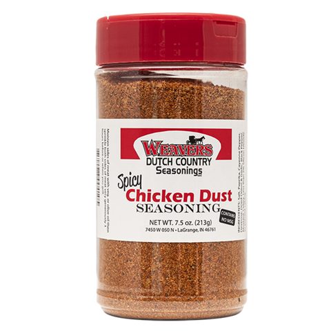 Weavers Dutch Country Spicy Chicken Dust Seasoning 7.5oz