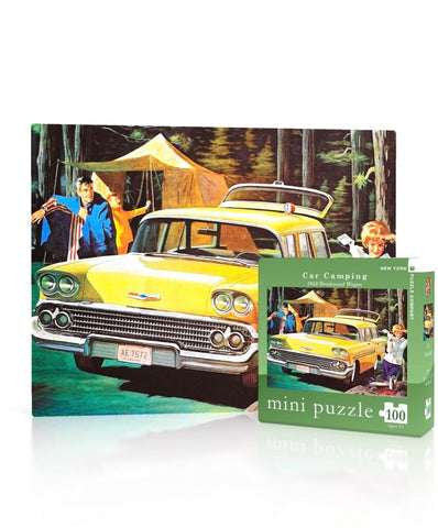 New York Puzzle Company - Car Camping 100pc Mini Puzzle