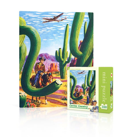 New York Puzzle Company - Cactus Country 100pc Mini Puzzle