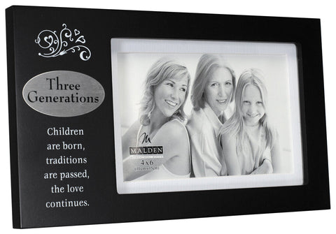 Malden International - 4x6 3 Generations Photo Frame