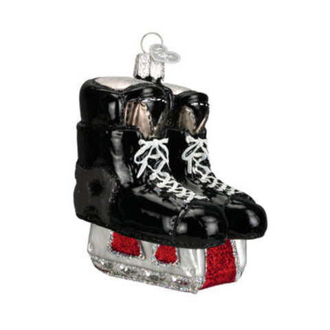 Old World Christmas - Hockey Skates Blown Glass Ornament