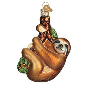 Old World Christmas - Sloth Blown Glass Ornament