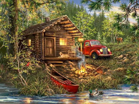 Springbok - Cozy Cabin Life 500pc Jigsaw Puzzle