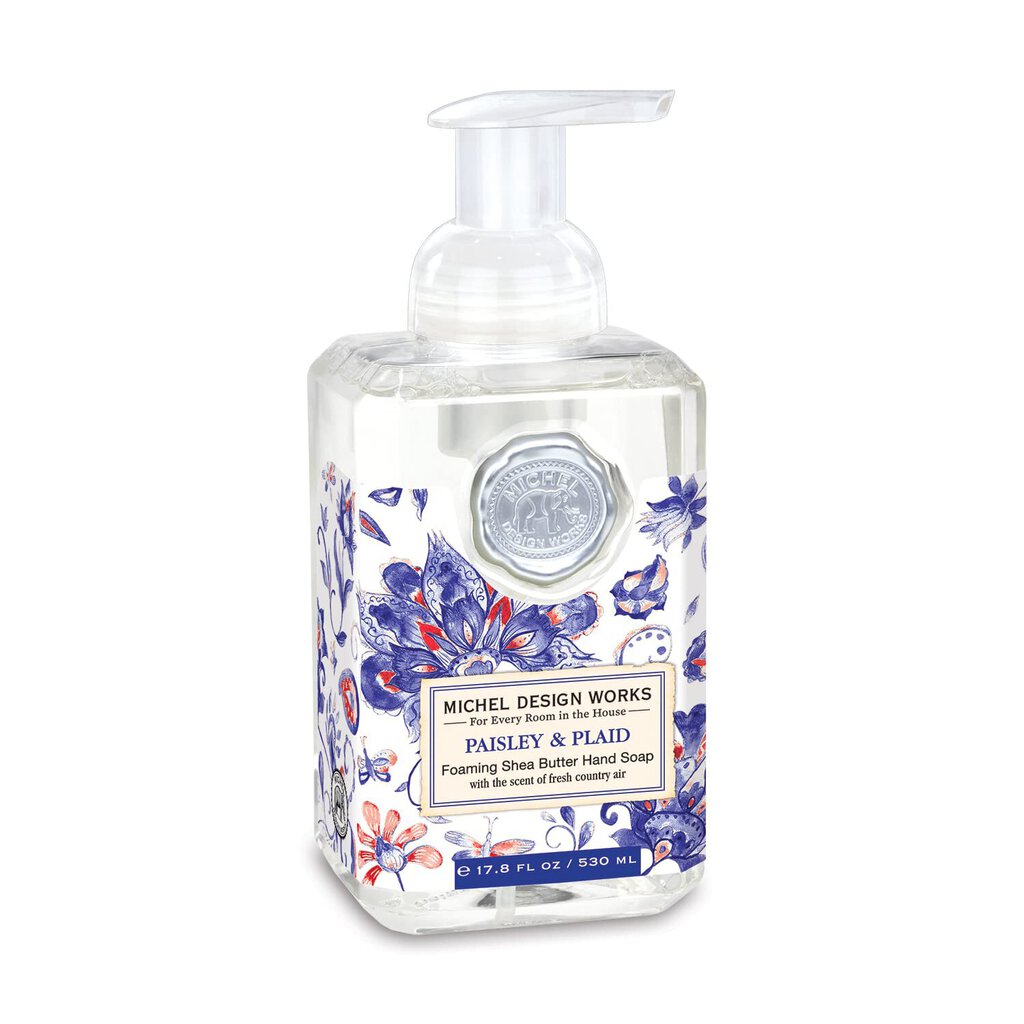 Michel Design Works Foaming Shea Butter Hand Soap - Paisley & Plaid 17.8oz