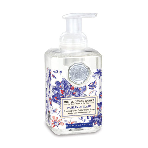 Michel Design Works Foaming Shea Butter Hand Soap - Paisley & Plaid 17.8oz