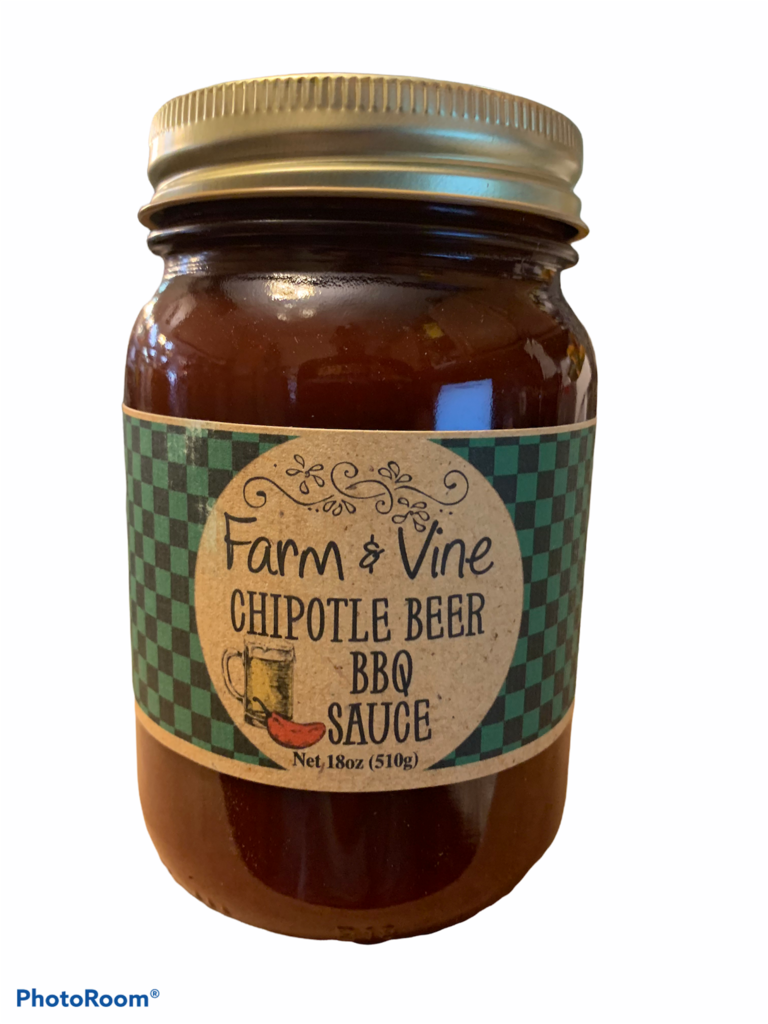 Farm & Vine Chipotle Beer BBQ Sauce 18oz