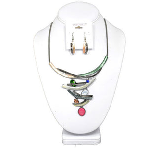 Hemi Multi Enamel Necklace Set