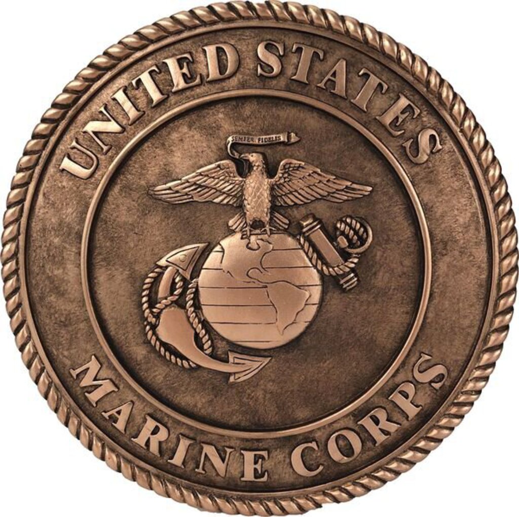 Marines Bronze Stepping Stone