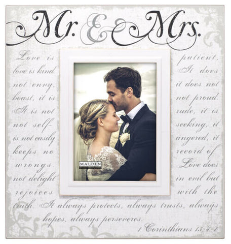 Malden International - Mr & Mrs. Corinthians Photo Frame 5x7