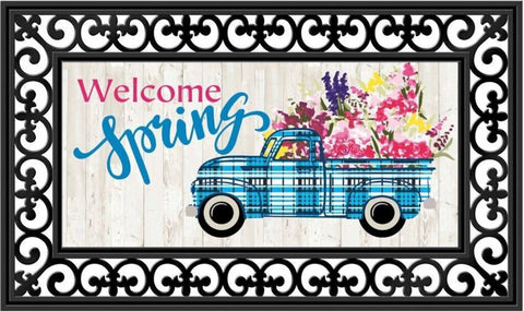 Sassafras Switch Mat - Welcome Spring