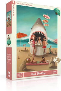 New York Puzzle Company - Janet Hill Sand Shark Bar - 500 Piece Jigsaw Puzzle