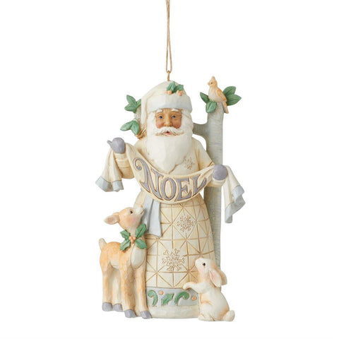 Jim Shore Woodland Santa Noel Ornament 6012027