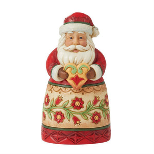 Jim Shore Heartwood Creek Santa Mini with Heart 6012959