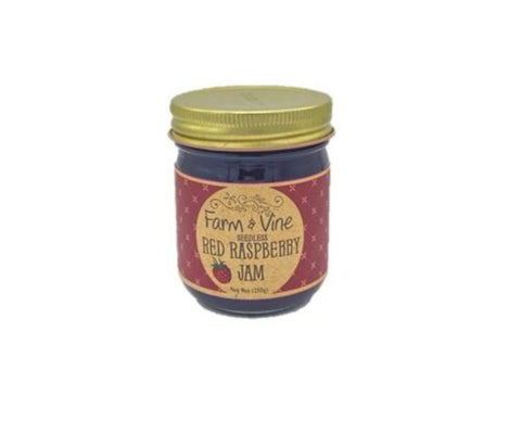 Farm & Vine Seedless Red Raspberry Preserves 9.5oz