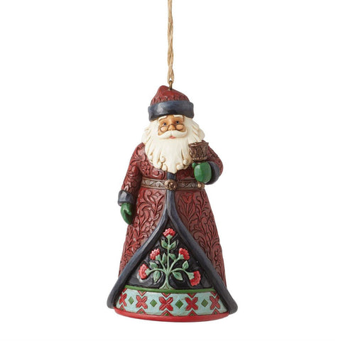 Jim Shore - Holiday Manor Santa Ornament 6012888