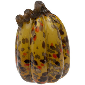 Large Harvest Gold Glass Pumpkin