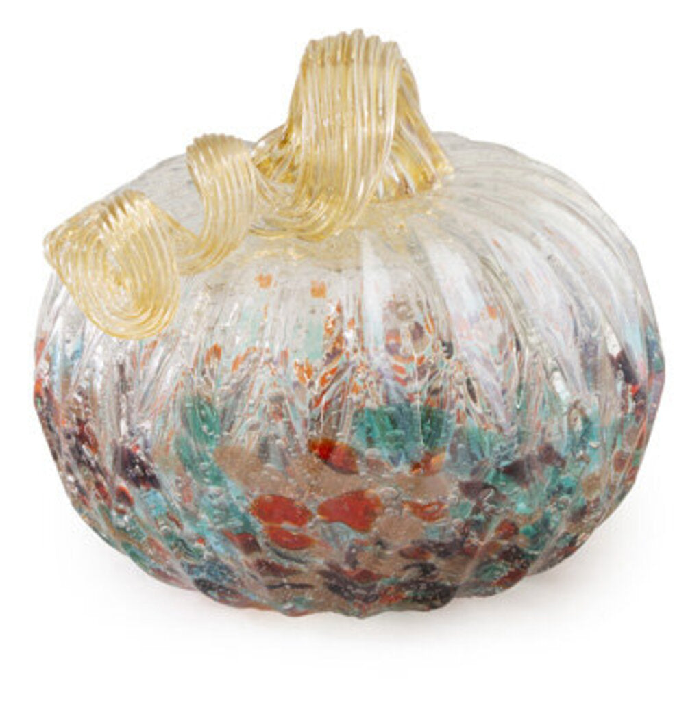 Mottled Glass Pumpkin - Small