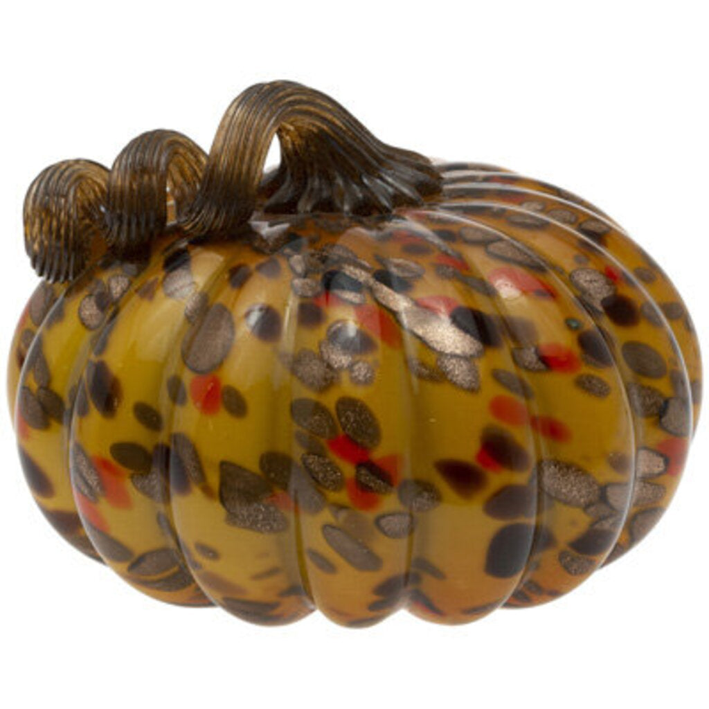 Harvest Gold Glass Pumpkin - Small