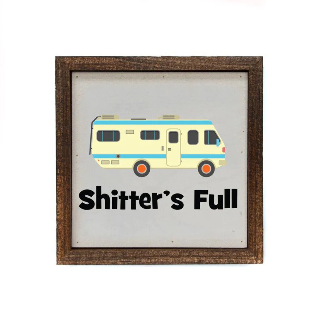 Driftless Studios - S***ter's Full 6x6 Wood Sign