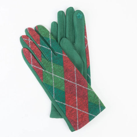 Winter Clara Christmas Plaid Gloves