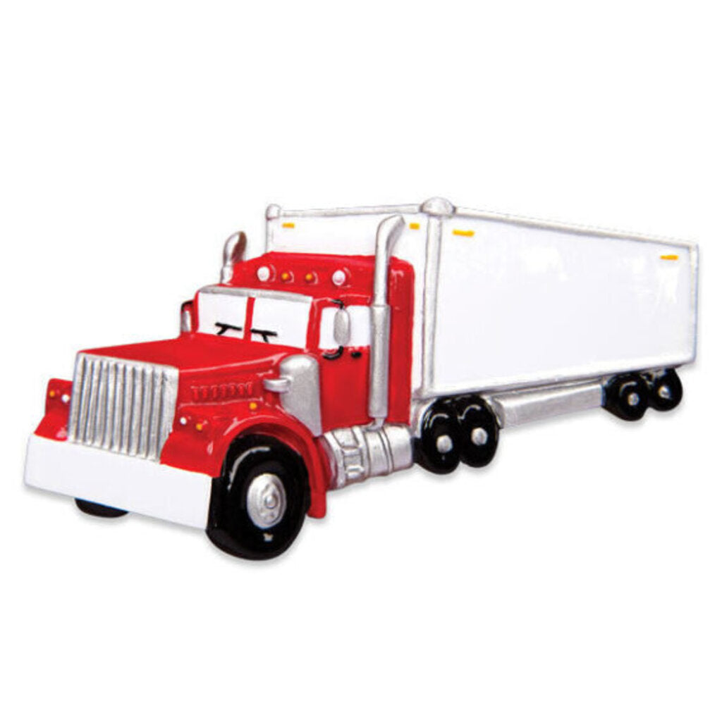 Semi Truck Personalized Ornament