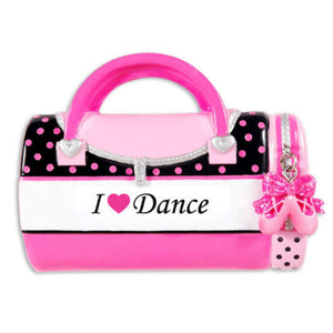 I Love Dance Personalized Ornament