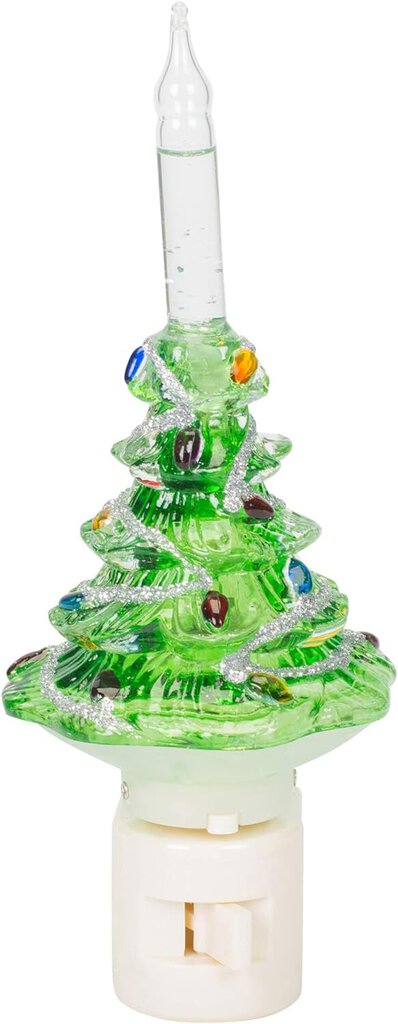 7" Christmas Tree Bubble Night Light