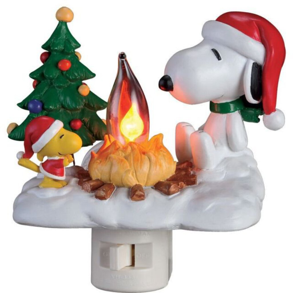 Roman Lights - 4.25" Snoopy Peanuts Campfire Nightlight