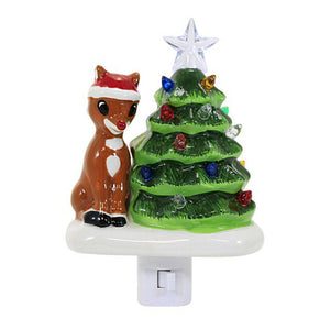 Rudolph & Christmas Tree Night Light