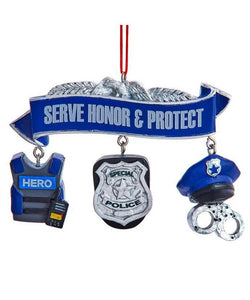 Police Officer Dangle Ornament