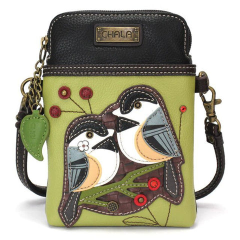 Chala Handbags Cellphone Xbody - Chickadee