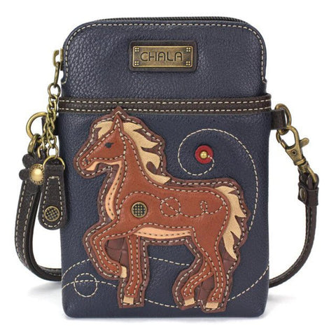 Chala Handbags Cellphone Crossbody - Horse