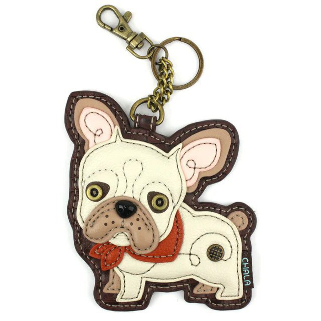 Chala Handbags Key Chain Coin Purse - French Bulldog