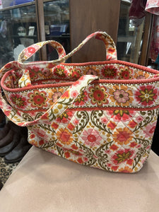 VB Mandy Folk print Tote Handbag