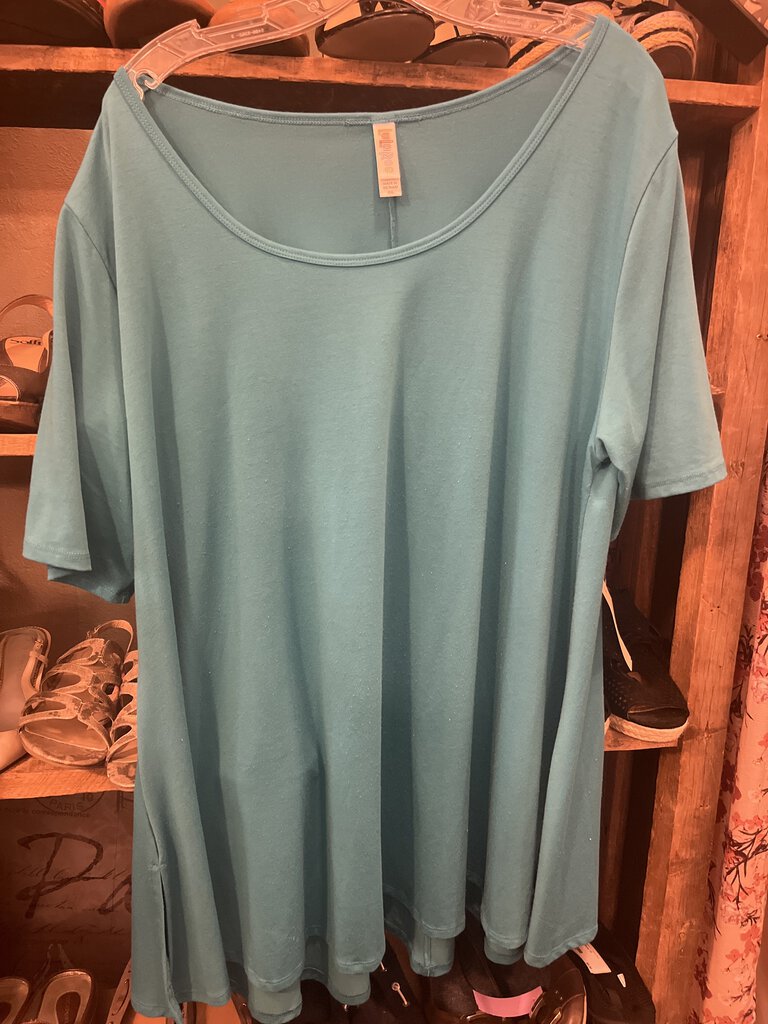 Plain teal Tunic top