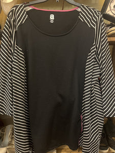 Black Stripped Top