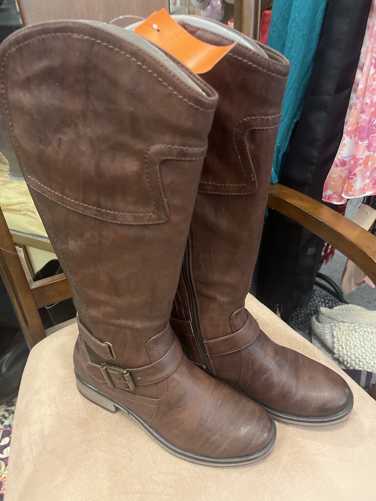 Baretraps brn long boots