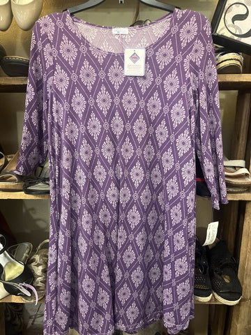 Tunic ikat print top