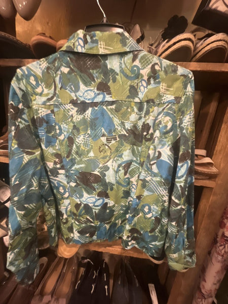 Leaves print Jacket