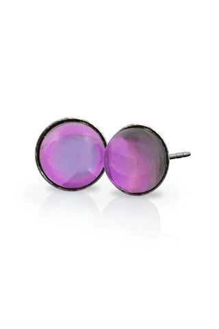 Stud Frosted Glass Earrings