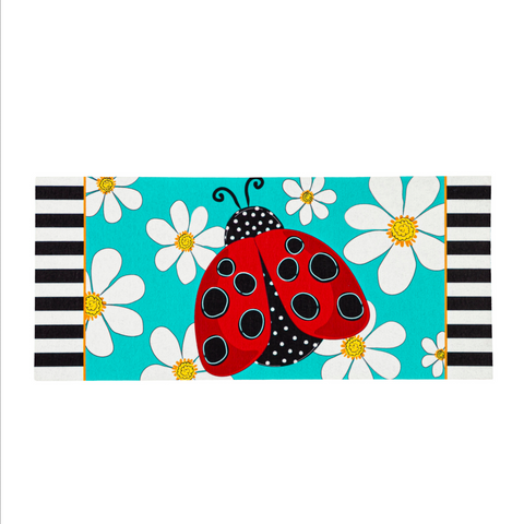 Sassafras Switch Mat - Ladybug w/daisies