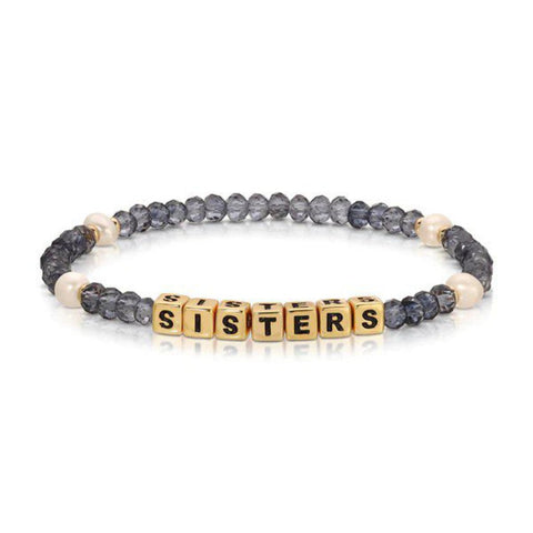 Colorful Words Bracelet - Sisters