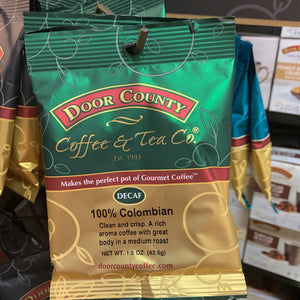 Door County 100% Colombian Decaf Full Pot Bag